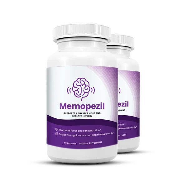 Memopezil sharper mind and healthy memory support capsule bottles